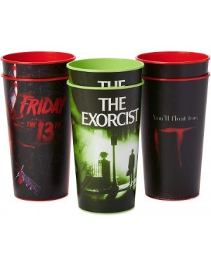 Party Tableware Party Supplies- It- The Exorcist & Friday The 13th Party Cups (6-Count) - It- the Exorcist & Friday the 13th ...