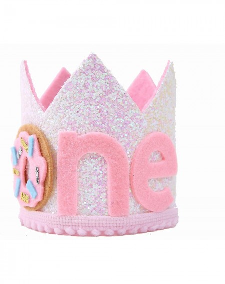 Photobooth Props One Birthday Crown for Donut Party - First Birthday Hat for Photo Booth Props and Backdrop Cake Smash- Best ...