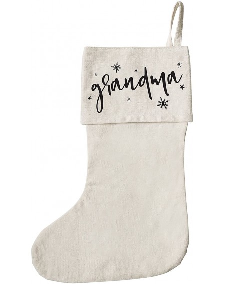 Stockings & Holders Grandma Christmas Stocking for Presents- Gift Bag- and Holiday Decorations - Grandma - CD188TN9XM5 $22.13