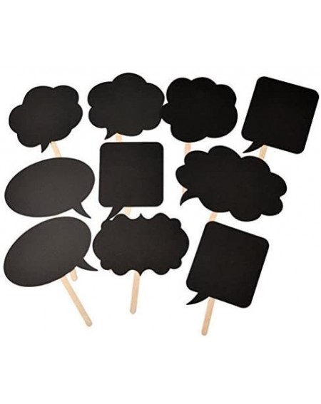 Photobooth Props Photo Booth Kit-Writable Black Card Board Photographing Props Party Favor(10pcs Different Shapes)- style 1 -...