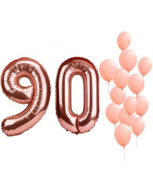 Balloons 40" Rose Gold Foil Mylar Number Balloons Birthday Party Wedding Decoration Helium Digit Balloons-Number 90 - Rose Go...