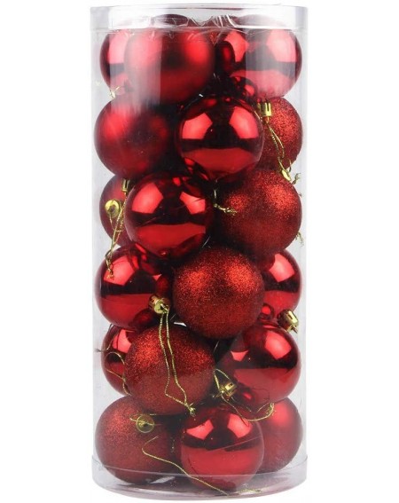 Christmas Shatterproof Decorations Decoration - Red - CM19I6DC2Z9