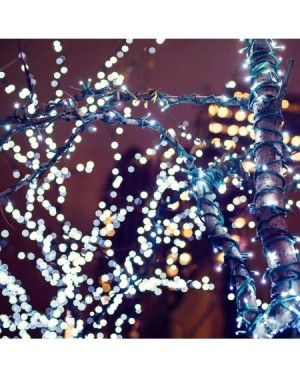 Outdoor String Lights Outdoor Christmas Tree Lights- 200 LED 66ft Mini Fairy String Lights Plug In- UL Certified & Expandable...