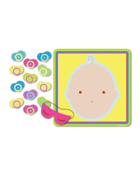 Party Games & Activities Baby Shower Games - Pin the Pacifier on the Baby - Scratch-n-Win Tickets - C518E7XZTSR $18.60