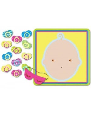 Party Games & Activities Baby Shower Games - Pin the Pacifier on the Baby - Scratch-n-Win Tickets - C518E7XZTSR $9.30