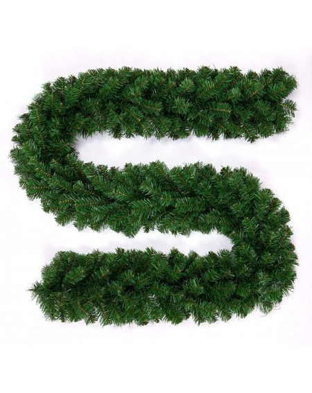 Garlands 9 Feet Christmas Decorations Christmas Garland Green Artificial Wreath with Berries and Pinecones Xmas Decorations f...