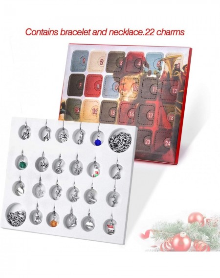 Advent Calendars Christmas Advent Calendar 2020 Jewelry DIY Bracelet Necklace Set Fashion Christmas Countdown Advent Calendar...