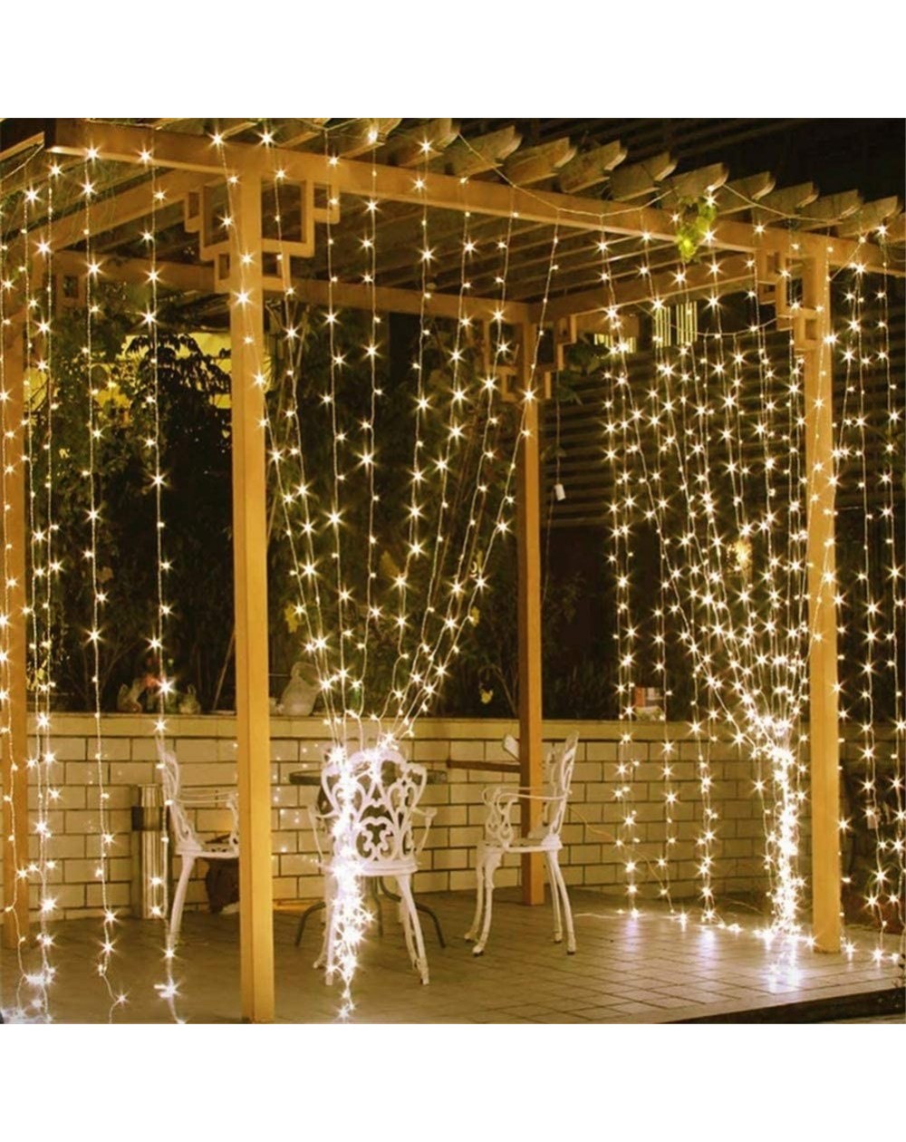 Indoor String Lights 600 LED Curtain Lights Fairy Starry String Lights Window Backdrop Christmas Wall Bedroom Wedding Birthda...