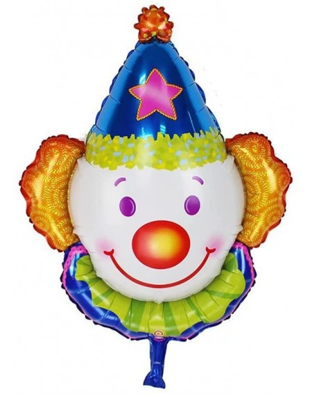 Balloons Clown Foil Balloon Party Mylar Balloons for Children (Blue) - C117Z5LTMKQ $19.58