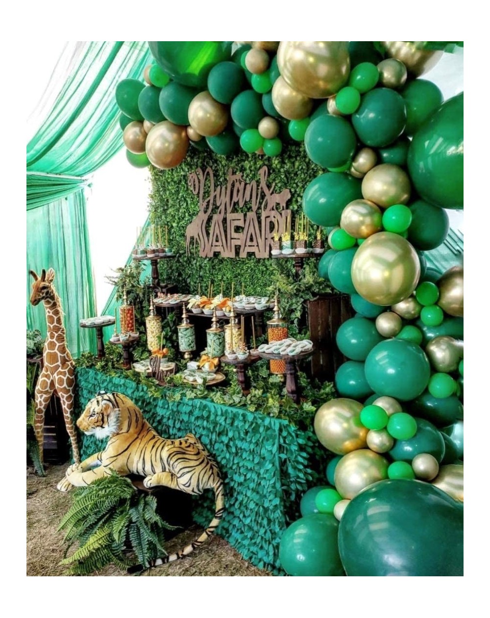 Balloons 2020 New Jungle Safari Theme Party Supplies- 110 PCS Balloon Garland Kit- Favors for Kids Boys Birthday Baby Shower ...