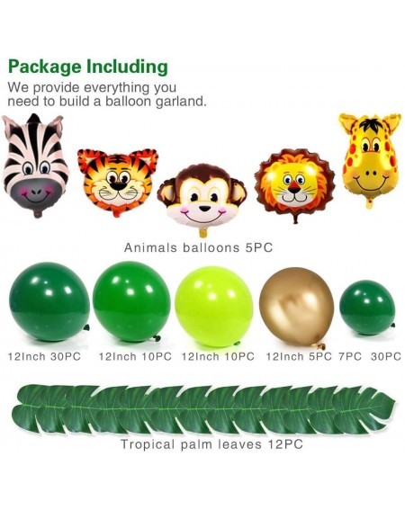 Balloons 2020 New Jungle Safari Theme Party Supplies- 110 PCS Balloon Garland Kit- Favors for Kids Boys Birthday Baby Shower ...