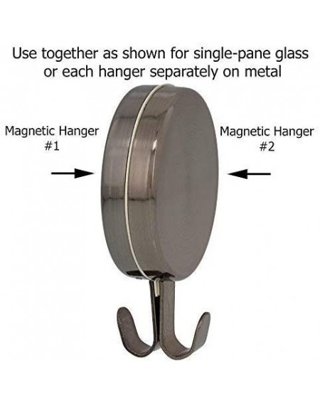 Wreath Hangers Attract Magnetic Wreath Hanger - 2 Pack (Matte Black) - Matte Black - CW18TW6WCDK $29.33