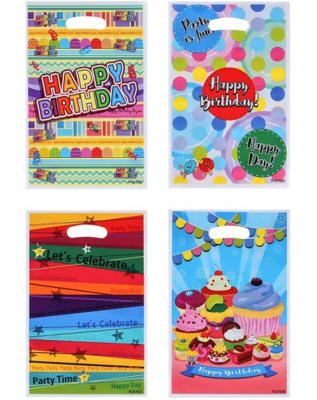 Party Favors Plastic Birthday Party Favor Bags 48 PCS Party Gift Goody Bags for Kids Birthday - A-48 Pack - C618ZEG9KXE $9.64