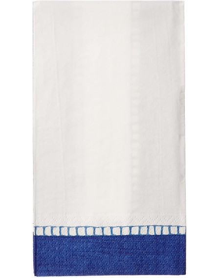 Tableware Entertaining with Linen Paper Guest Towels- Marine Blue- Pack of 15 - Marine Blue - CP113Q7THM3 $20.35