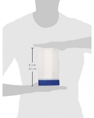 Tableware Entertaining with Linen Paper Guest Towels- Marine Blue- Pack of 15 - Marine Blue - CP113Q7THM3 $12.55