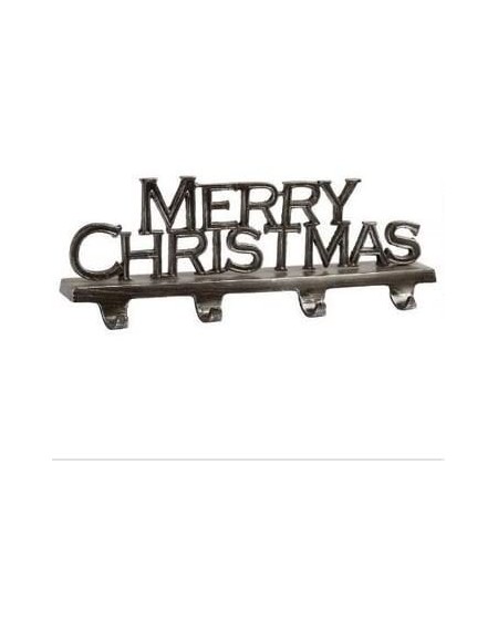 Stockings & Holders 4-hook "Merry Christmas" Sturdy Metal Christmas Stocking Holder - CV127O92EPZ $41.48