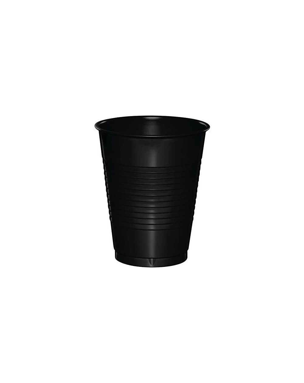 Tableware 50-Count Touch of Color 16-Ounce Plastic Cups- Black Velvet - Black - CO115MX7N4N $14.90