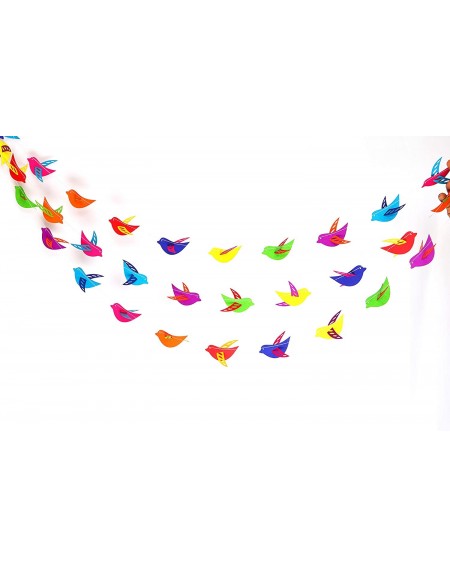 Banners & Garlands Rainbow 3 d Birds Garland 10ft Paper Garland- Birthday Party Decor- Wedding Shower Decor- Nursery Décor - ...