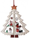 Ornaments Wooden Hollow Christmas Tree Hanging Ornaments Christmas Home Decorations(Style 3) - Style 3 - CD19GE7XLO5 $14.20
