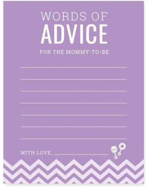 Banners & Garlands Lavender Chevron Girl Baby Shower Collection- Games- Activities- Decorations- Advice for The Mommy to Be C...