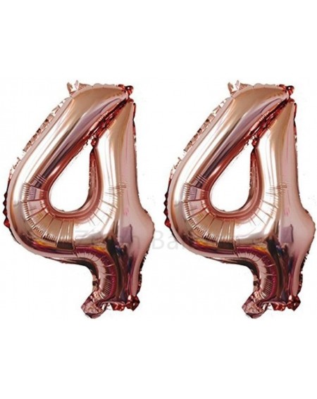 Balloons 40 Inch Giant 44th Rose Gold Number Balloons-Birthday/Party balloons - Rose Gold Number 44 - CE18GMWNTXT $8.76