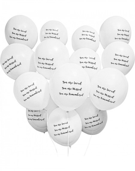 Memorial Balloons to Release in The Sky for Funeral Service- Celebration of Life (White- 12 in- 30-Pk) - CR193EYQ7KG