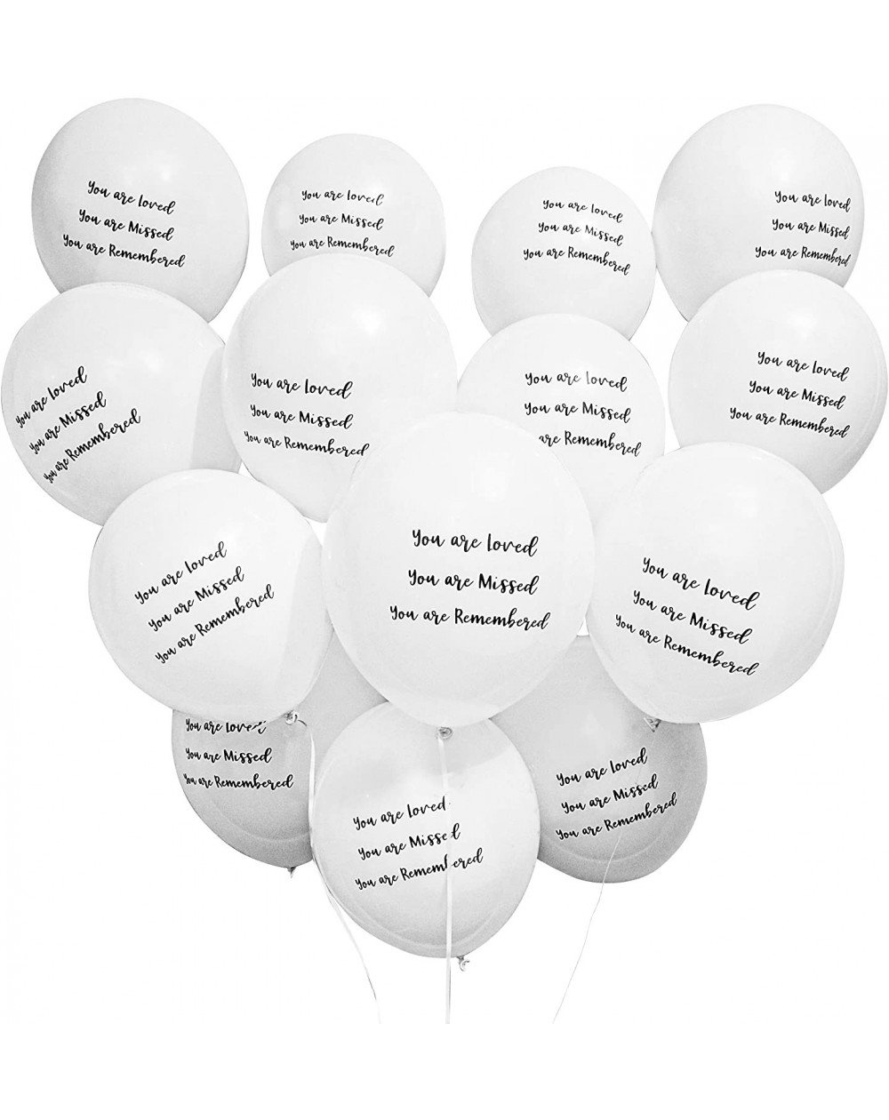 Balloons Memorial Balloons to Release in The Sky for Funeral Service- Celebration of Life (White- 12 in- 30-Pk) - CR193EYQ7KG...