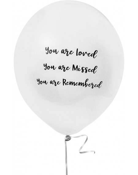 Balloons Memorial Balloons to Release in The Sky for Funeral Service- Celebration of Life (White- 12 in- 30-Pk) - CR193EYQ7KG...