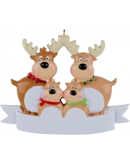 Ornaments Reindeer Family of 4 Ornament Christmas Decorations - Family of 4 - CD124F3J7I5 $23.30