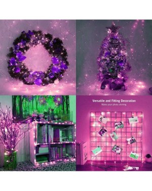Outdoor String Lights Plug-in Fairy Lights LED Color Changing String Lights 33 Feet 100 LED 4 Modes Copper Wire Twinkle Starr...