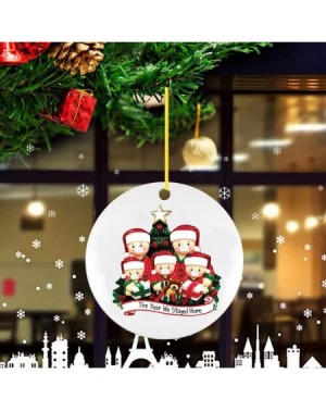 Ornaments 2020 Christmas Pendant Hanging Tree with Family Members Holiday Creative Free Personalizing Decoration Gift (C-Fami...