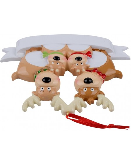 Ornaments Reindeer Family of 4 Ornament Christmas Decorations - Family of 4 - CD124F3J7I5 $15.11