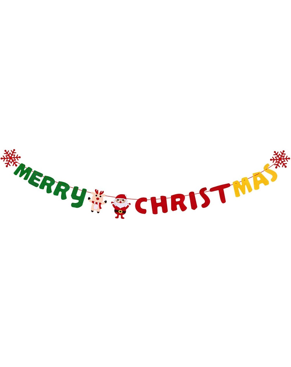 Banners & Garlands Merry Christmas Party Decorations - Includes Merry Christmas Banner- Perfect for Fireplace Mantle Tree Off...