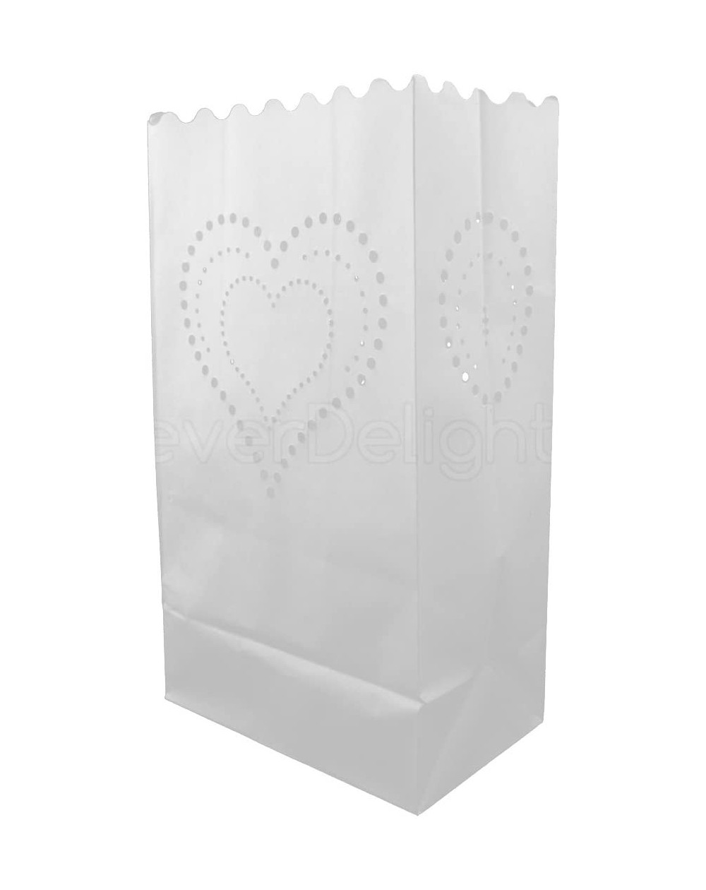 Luminarias White Luminary Bags - 30 Count - Heart of Hearts Design - Wedding Party Christmas Holiday Luminaria - C011MDB0TBL ...
