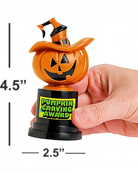Party Favors Halloween Costume Contest Trophy With Spooktacular Award Ribbons Necklaces [12 Of Each] For Costume Party. Jack-...