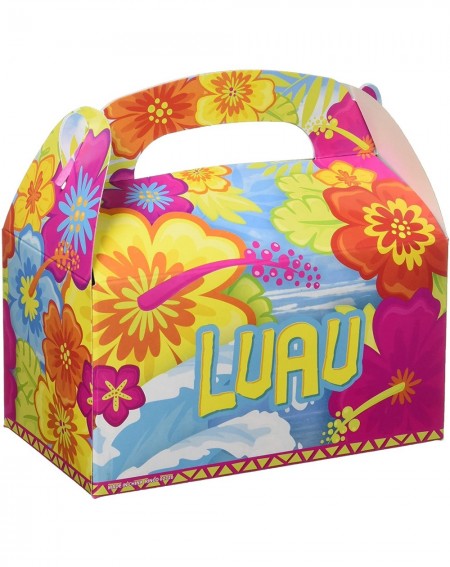 Favors 6.25" LUAU TREAT BOXES - CN11IVDLGCB $9.34