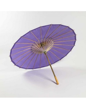Favors 32-Inch Purple Paper Paper Parasol Umbrella - Chinese/Japanese Paper Umbrella - for Weddings and Personal Sun Protecti...
