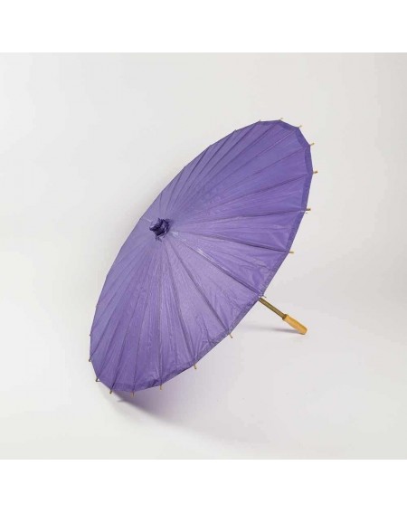 Favors 32-Inch Purple Paper Paper Parasol Umbrella - Chinese/Japanese Paper Umbrella - for Weddings and Personal Sun Protecti...