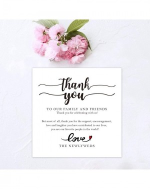 Place Cards & Place Card Holders 50 Wedding Place Setting Thank You Card- Wedding Thank You Card for Wedding Dinner- Receptio...