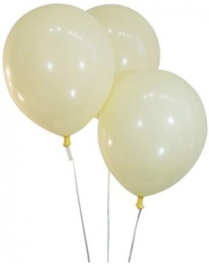 Balloons Creative Balloons 12" Latex Balloons - Pack of 100 Pieces - Decorator Ivory White - Decorator Ivory White - CE12MCV5...