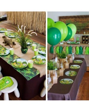 Party Packs Jungle Safari Animal Friends Birthday Party Supplies Pack for 16 Guests Including Lunch Dinner Plates- Dessert Pl...