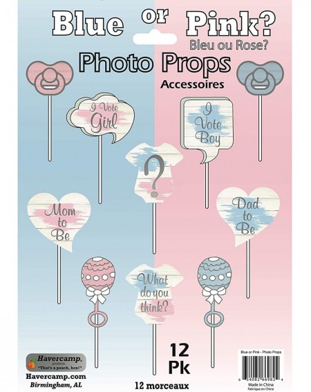 Photobooth Props Gender Reveal Blue or Pink Photo Props- Party Supplies- Photobooth Accessories - CD18YRNEQ9T $10.99