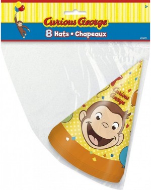 Party Packs BashBox Curious George Birthday Party Favors Pack for 8 Guests Including Kids Hats and Blowouts - CJ18HYXYADN $12.40