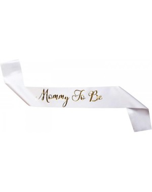 Party Favors Mommy To Be" White Satin Sash - Baby Shower Decorations- Gender Reveal- Welcome Baby- Baby Sprinkle - CJ18LGTCKU...