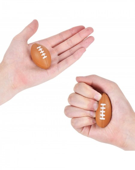 Party Favors 36Packs Football Stress Balls- Mini Foam Squeeze Sports Balls for Party Supplies- Kids and Junior Outdoor Family...