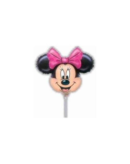 Balloons Minnie Mouse Head Mini Shape 14 Inch Balloons (Qty2) - CI12N4ZYVQ3 $16.75