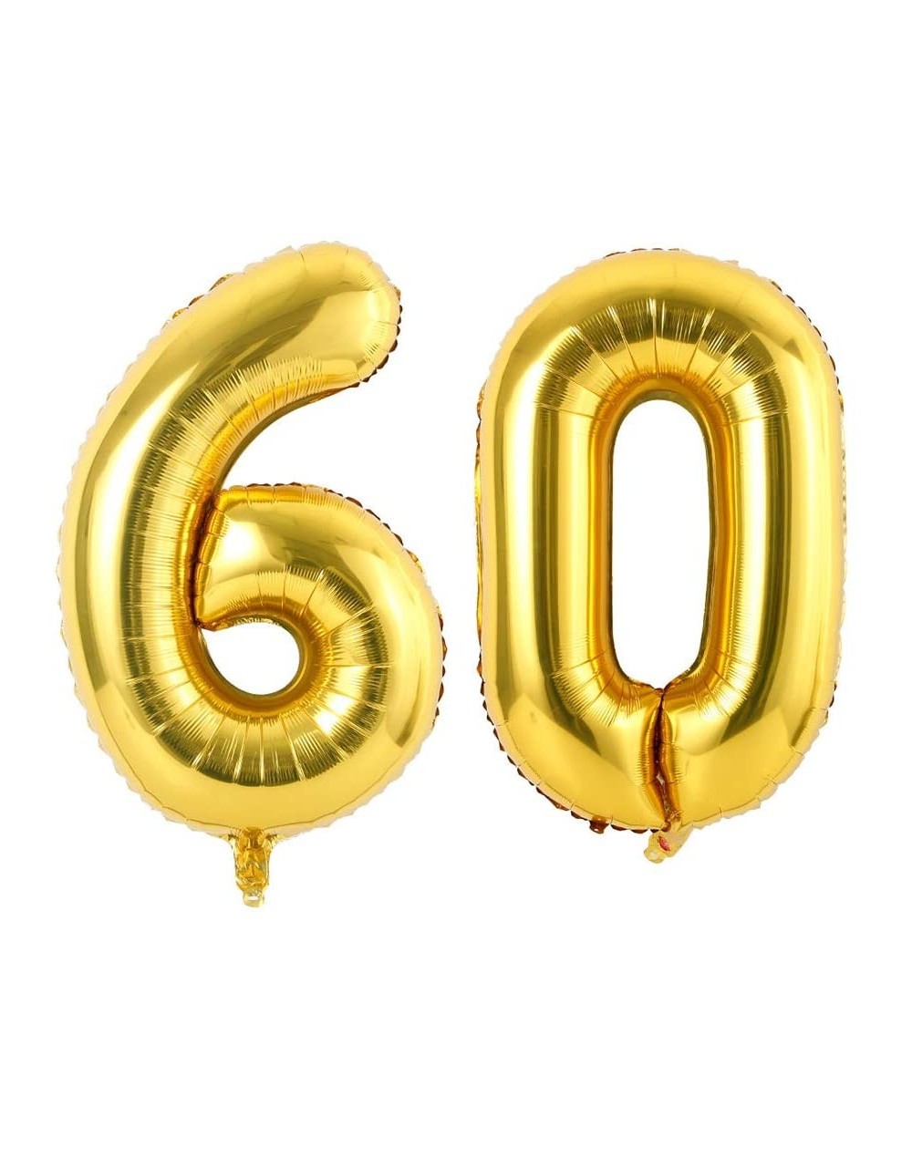 Balloons Gold Number Balloons- 60th Birthday Party Decorations Balloons Foil Helium Balloons 32 Inch (60) - 60 - C718WY86I50 ...