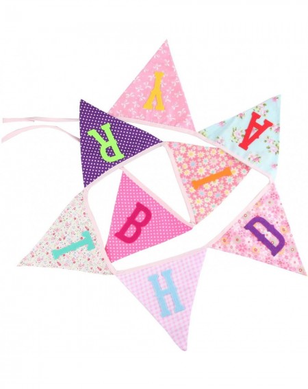 Banners & Garlands Happy Birthday Party Banner- Birthday Party Decoration Bunting Banner with Happy Birthday Letters Wall Ban...
