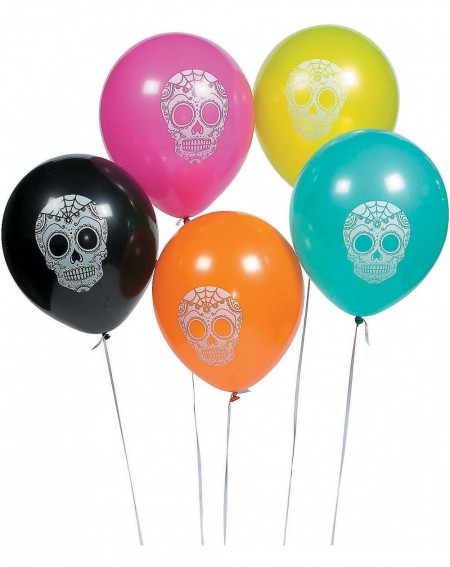 Balloons Day Of The Dead Latex Balloons (12 Pack) Party Decor - CR185OIWWX5 $23.34