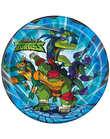Party Packs Teenage Mutant Ninja Turles Party Supplies Pack Servs 16 9" Plates Luncheon Napkins Cups and Table Cover with Bir...
